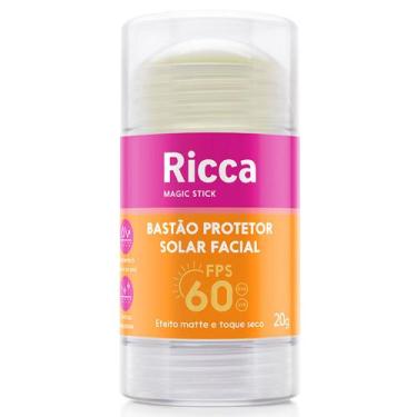 Imagem de Bastão Facial Ricca Protetor Solar Facial FPS60 20g