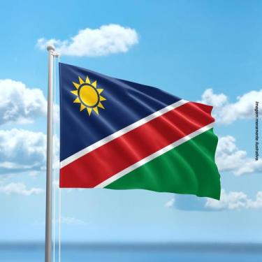 Imagem de Bandeira da Namíbia 80cmx140cm Tecido Oxford 100% Poliéster - Presente