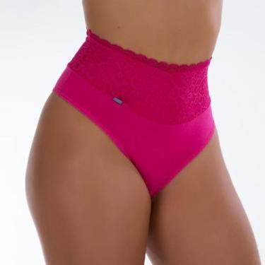 Imagem de Calçola de Algodão Egípcio com Barra Renda Forrada e Cavada nas Costas