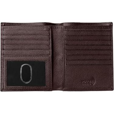 Imagem de J T C JUZAR TAPAL COLLECTION Carteiras masculinas com bloqueio de RFID carteira fina para homens, porta-cartões, bolso frontal, carteira hipster, tamanho europeu, Marrom, Minimalista