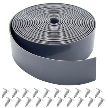 Imagem de Lumpro Correias de vinil para kit de reparo de cadeira de pátio de 5 cm de largura, 6 m de comprimento, alças de substituição + 40 rebites gratuitos para móveis de gramado ao ar livre, reparo de
