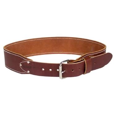 Imagem de Occidental Leather Cinto de trabalho de couro Ranger de 7,6 cm – médio, vermelho oxi– couro de freio, fivela de rolo de aço resistente, costura na borda – Feito nos EUA