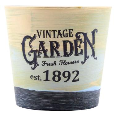 Imagem de Mini Vaso De Planta Cachepot Estampado Decorado 12,5cm