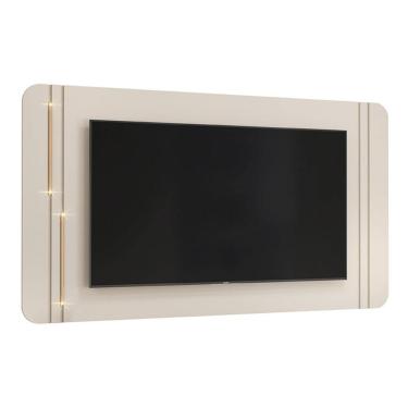 Imagem de Painel Para TV 75 Pol 241cm Suspenso Ariane D04 Off/Dourado - Mpozenato