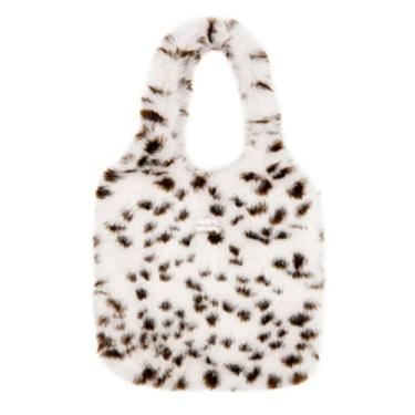 Imagem de GJHFCXSO Bolsa De Ombro de Pele SintéTica Macia Para Mulheres Estampa Animal da Moda Y2k Bolsa Tote Fofa Grande Capacidade Bolsa De Mão de Chita,Brown