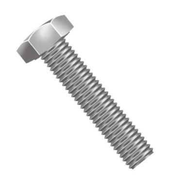 Imagem de Parafuso Sextavado 5/16x3" Rosca Inteira Galvanizado - Aço Baixo Carbo