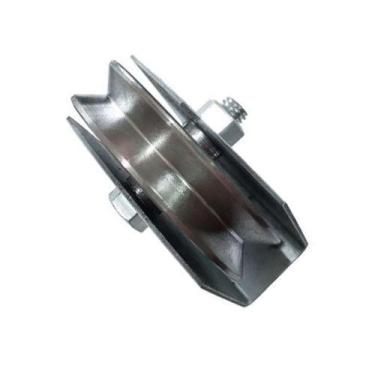 Imagem de Roldana Ferro Maciça 100mm (4") para Cantoneira - Caixa Fechada - Ferr