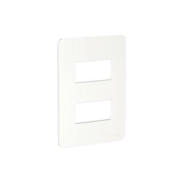 Imagem de Placa 4 x 2 Para 2 Módulos Branco S730121004 Orion - Schneider