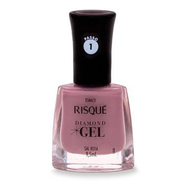 Imagem de Esmalte Risqué Diamond Gel Sal Rosa Cremoso 9,5ml