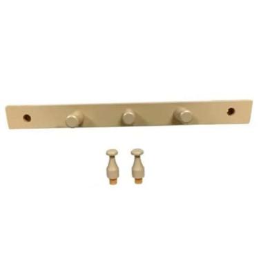 Imagem de Cabideiro em Madeira para Parede/Porta Fixo - Palha