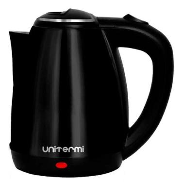 Imagem de Chaleira elétrica de inox preto 1,8 litros 220V - UNITERMI, 220V