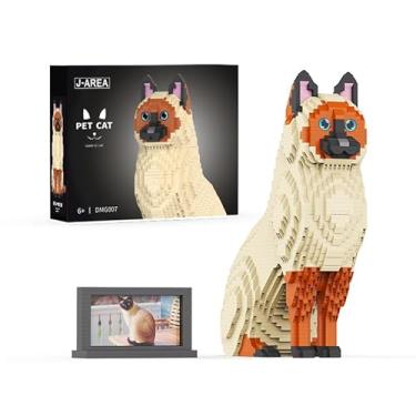 Imagem de Welkin DC Animal Cat Building Set,Micro Building Blocks Set Gift for Adults and Kids (Siamese Cat)