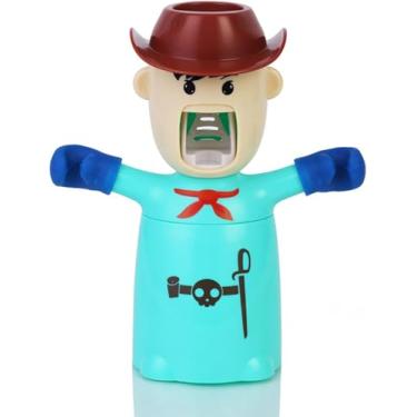 Imagem de Suporte E Dispensador De Escova De Dentes Para Crianças Dispensador De Escova De Dentes Dispensador Automático De Pasta De Dente Banheiro Infantil Suporte Automático Para Esc, Sky Blue Boy