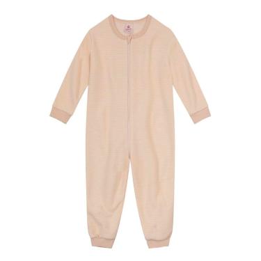 Imagem de Macacão pijama unissex soft de dinossauro Brandili Natural