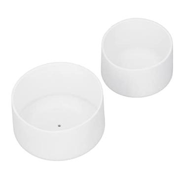 Imagem de TOPINCN 2 PCs Bottina de Garrafa de água, Manga de Silicone BOOT BOOT Proteção da Garrafa de água Manga Inferior, Acessórios Tampa de Manga Protetor de Baixo para Copo Térmico Espaço (Branco)