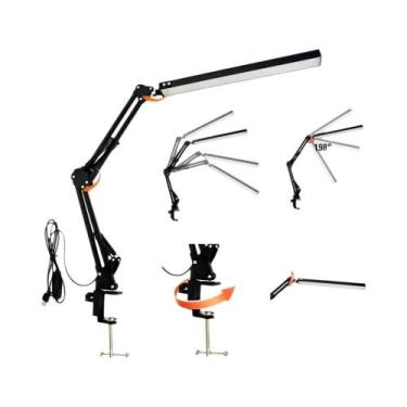 Imagem de Lâmpada De Mesa LED Regulável De 10W Com Braço Oscilante Luz Para Cuid