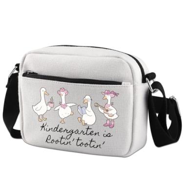 Imagem de WCGXKO Bolsa tiracolo Rootin Tootin Tootin para professores de jardim de infância, presente de esquadrão de jardim de infância (jardim de infância HB)