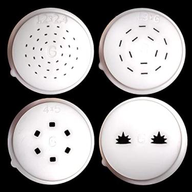 Imagem de PASTADISC - Coleções de discos em forma de macarrão adequadas para máquina de macarrão e macarrão Philips Avance, acessórios para máquina de macarrão, conjunto de discos 4 em 1 - Udon, biscoitos