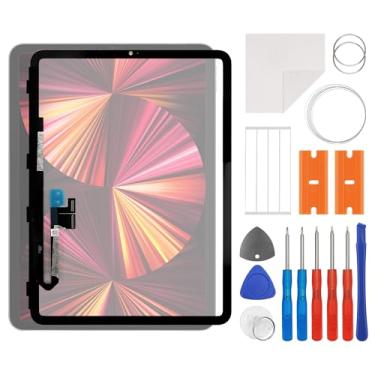 Imagem de SWARK Nova substituição de digitalizador de tela sensível ao toque para iPad Pro 11'' 3rd 2021 A2301, A2459, A2460 com kit de ferramentas de reparo adesivo OCA - sem tela LCD