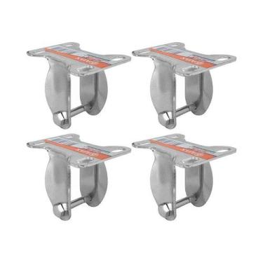 Imagem de kIT 4 UN SUPORTE GARFO FIXO 2 POL P/RODÍZIO - AJAX
