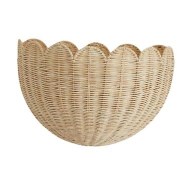 Imagem de WeiLaiKeQi Cesta de parede trançada para pendurar, porta-chaves, porta-revistas multifuncional, armazenamento para artigos diversos, plantador, artigos de