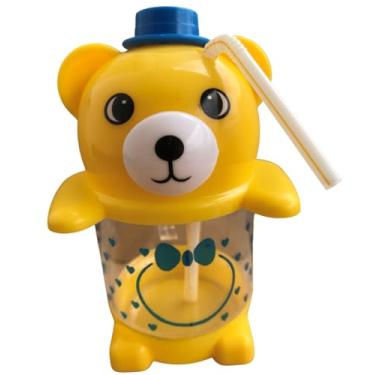 Imagem de Copo Infantil Portatil Formato de Ursinho Amarelo Fofo