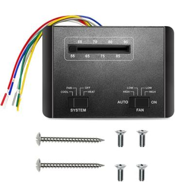 Imagem de 7330F3852 RV Termostato Controle de Calor/Frio RV Ar Condicionado Peças 12 VDC Monofásico Coleman Mach RV Termostato Replacemnet Compatível com Coleman RV Condicionadores de Ar Condicionados Mach