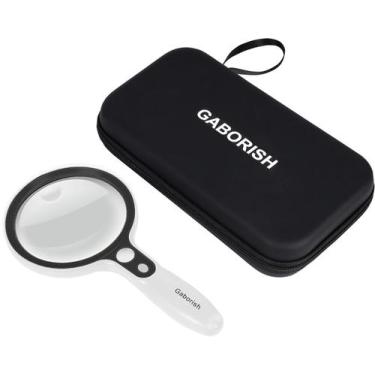 Imagem de Lupa Gaborish Large 10X 20X 45X com 37 luzes LED