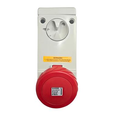 Imagem de Tomada Quasar 3P+N+T 380/415V 32A C/Bloqueio IP65 Cód. QUA5206B – Steck