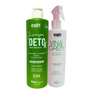 Imagem de Combo Detox Eae! Cosmeticos Shampoo Detox e Vinagre de Maçã - Eaê