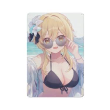 Imagem de Hot Sexy Anime Girl Poster Art Poster Tin Sign Vintage Wall Art Decoration Poster 20.3x30.5 cm, AI315