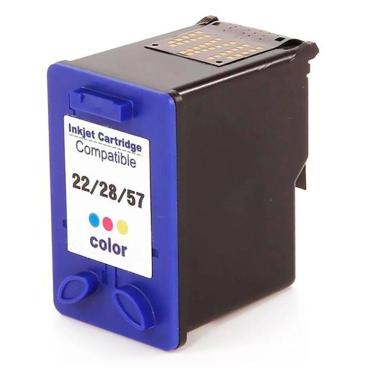 Imagem de  Cartucho de Tinta Colorido Compatível com 22 28 57 para F4180 F380 J3680 D2360 D2460 3920 3930 3420 D1455 D1360 14ml 