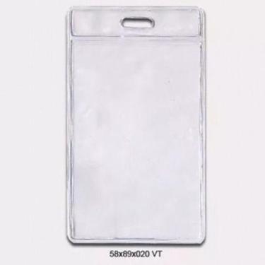 Imagem de Bolsas Plásticas Para Crachá 58x89 50 Pçs Incolor - Milponto