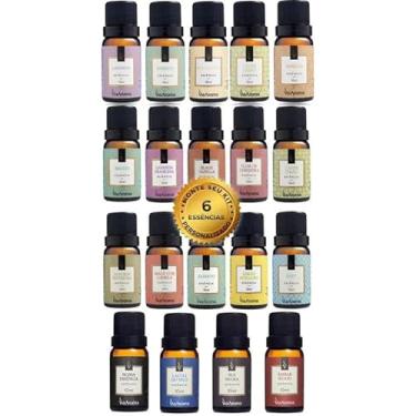 Imagem de Kit de Essências Aromatizantes para Difusor Elétrico Via Aroma, 6 Unidades