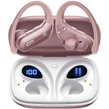 Imagem de Fones de ouvido sem fio OFNEX X19 Bluetooth 5.3 90Hrs Playtime Pink