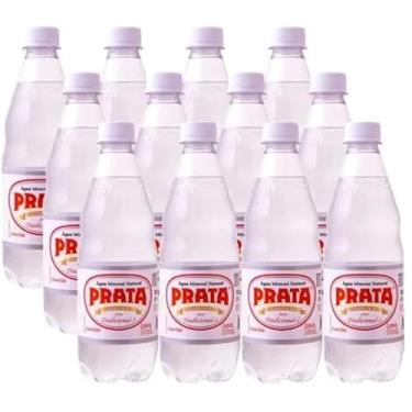 Imagem de PRATA Água Mineral com Gás, 510ml, Pack com 12 Unidades