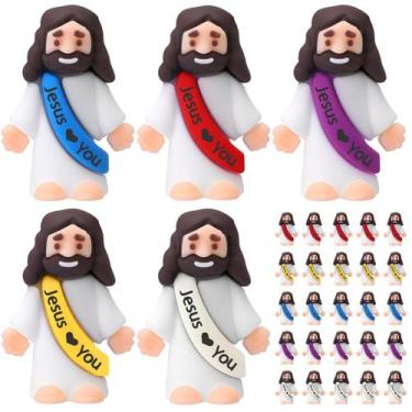 Imagem de Mini bonecos de borracha de Jesus Bememo Little Jesus 25 unidades