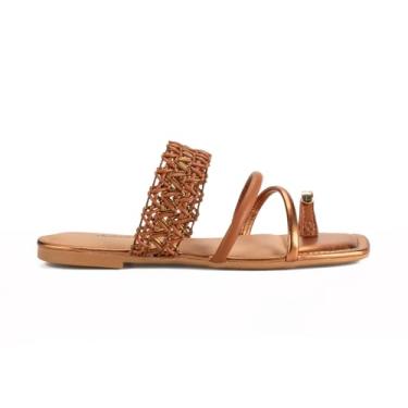 Imagem de Tamanco Feminino Rasteira Casual Dia a Dia Passeio Trabalho com Dedeira Ultra Conforto Dakota Y9252