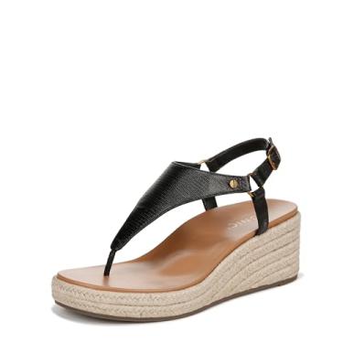 Imagem de Vionic Solano Kirra - Saltos em cunha confortáveis para mulher, cunhas de apoio, sapatos confortáveis que incluem uma palmilha ortopédica oculta, tamanhos 5-12, Couro preto, 41 EU