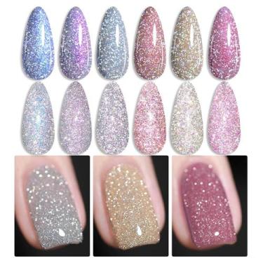 Imagem de Verniz de unhas em gel Born Pretty Reflective Glitter 7mL x6
