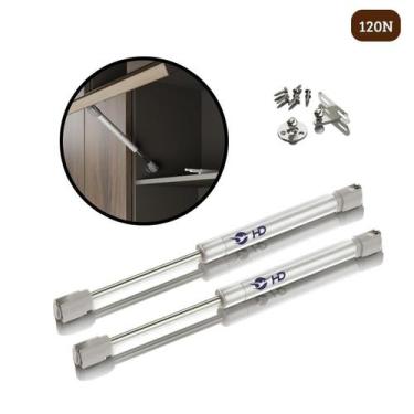 Imagem de Kit 20 Pistão À Gás Com Amortecedor Armário Cozinha 120N - Hd Ferragen