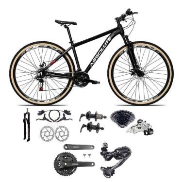 Imagem de Bicicleta Aro 29 Absolute Nero 5 Câmbios Shimano Deore/altus 27v Freio A Oléo Garfo C/trava Pneu C/faixa -preto Tam.19