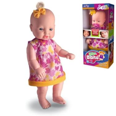 Imagem de Boneca Baby Bibita Vinil Nova Toys - Infantil Bebe Menina Roupa Sortida - PANAMI