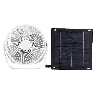 Imagem de RiToEasysports 4W 5V Portátil Ventilador do Painel Solar, Resfriamento Eficiente, Energia Solar, Funcionalidade Dupla, Material Premium, para Estufas, Galpões Com Silício Policristalino de Silício