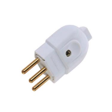 Imagem de Plugue Macho 2P+T 20A 250V Branco Tramontina