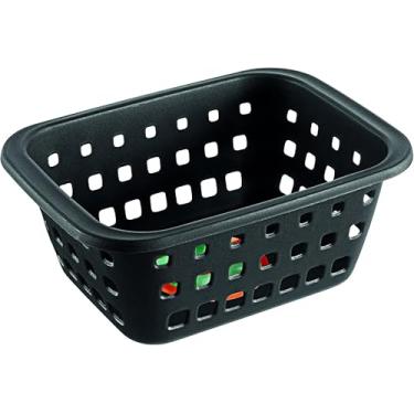 Imagem de Ordene - Cesto Plástico Organizador Pequeno de 1,4​​ Litros, Cor Preta, Linha Log