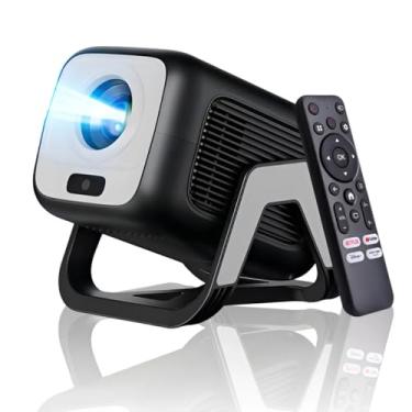 Imagem de Projetor 4K 1080P Full HD 350ANSI Android 13 com controle de voz por IA Suporte giratório original