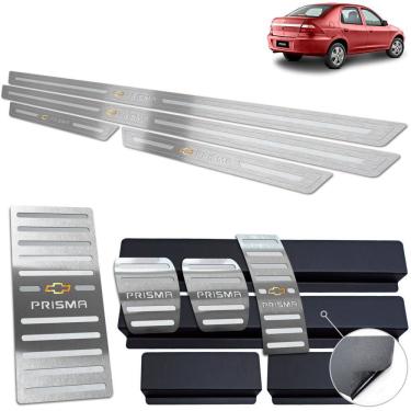 Imagem de Descanso De Pé + Soleira Pedaleira Prata Prisma 2006 A 2012