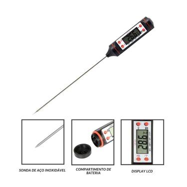 Imagem de Termômetro Culinário Para Carne Suculenta No Grill