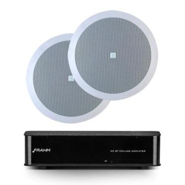 Imagem de Kit Rd Bt Ceiling Amplifier Frahm + 2 Arandelas 6co2r JBL